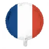 Rund Frankrig Flag Folieballon