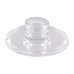 Rund Glas Lysestage Klar