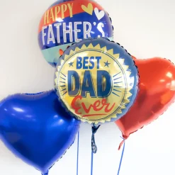 Rund Happy Fathers Day Folieballon