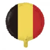 Rund Belgien Flag Folieballon