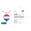 Rund Holland Flag Folieballon