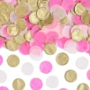 Rund Papirskonfetti Pink/Guld