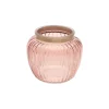 Rund Riflet Lysestage Rosa