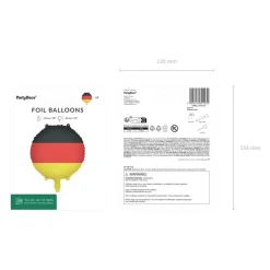 Rund Tyskland Flag Folieballon