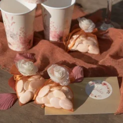 Satinbånd Organzaposer Guld