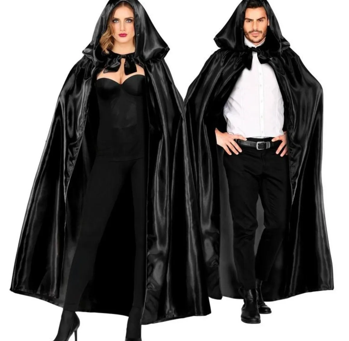 Satin Kappe Sort