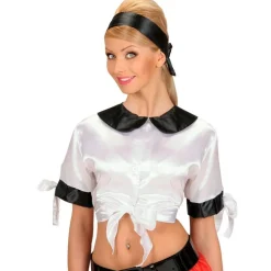 Satin Top Hvid