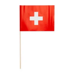 Schweiz Flag På Pinde