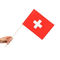 Schweiz Flag På Pinde