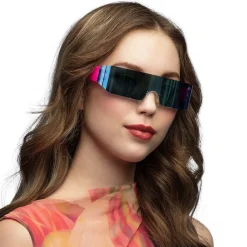 Sci-fi Briller Holografisk Pink