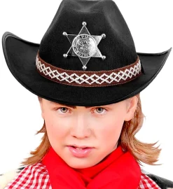 Sherif Cowboy Børnehat Sort