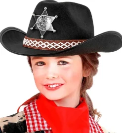 Sherif Cowboy Børnehat Sort