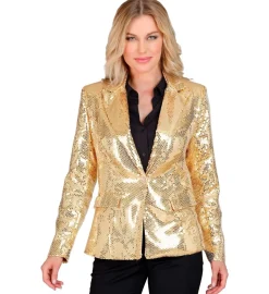 Shiny Pailletjakke Guld