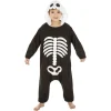Skelet Kigurumi Børnekostume
