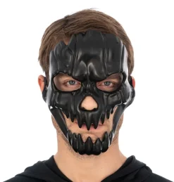 Skelet Maske Sort