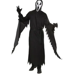 Skrigende Spøgelse Kostume Sort