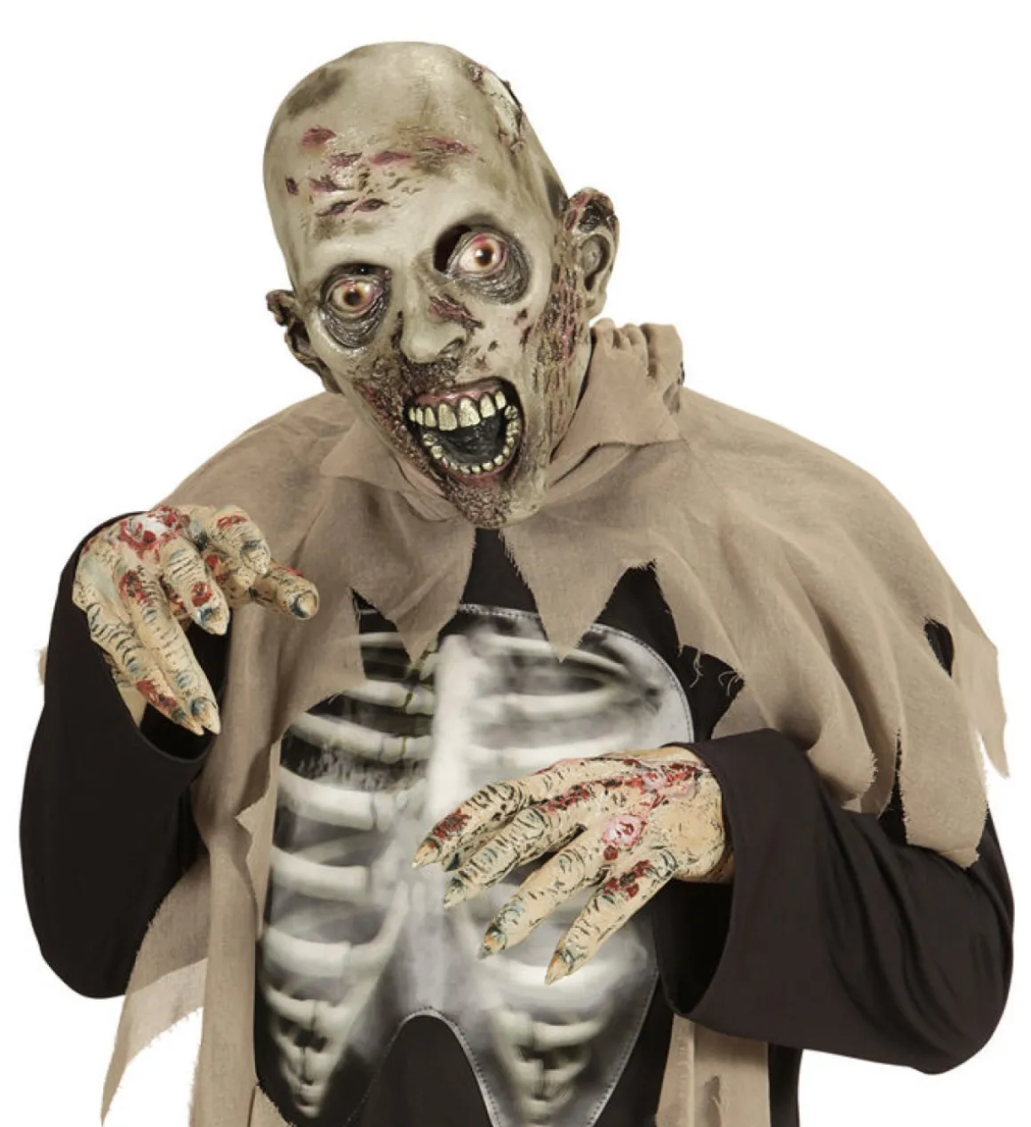 Skør Zombie Maske