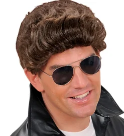 Slikhår Paryk Grease Brun