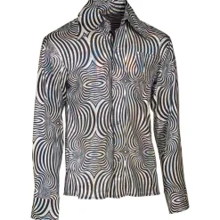 Sølv 70'er Disko Skjorte