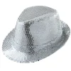 Sølv Paillet Fedora