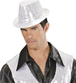 Sølv Paillet Fedora