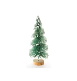 Snedækket Juletræ På Træfod