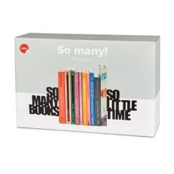 So Many Books Bogstøtter Sort