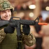 Soldat Legetøjsmaskingevær Med Lyd