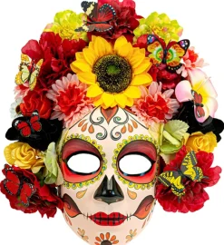 Solsikke Sugar Skull Maske