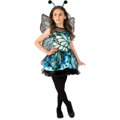 Sommerfugl Børnekostume Blå