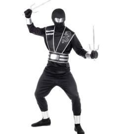 Sort Ninja Børnekostume