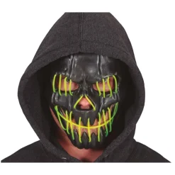 Sort Smilende Maske Med Lys