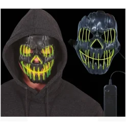 Sort Smilende Maske Med Lys