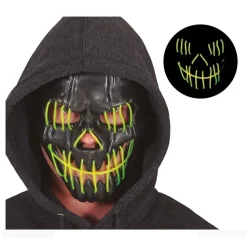 Sort Smilende Maske Med Lys