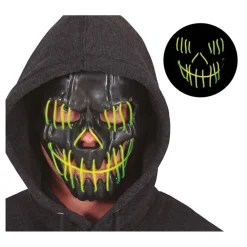Sort Smilende Maske Med Lys