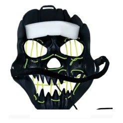 Sort Smilende Maske Med Lys