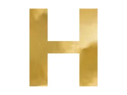 Spejlbogstaver Guld
