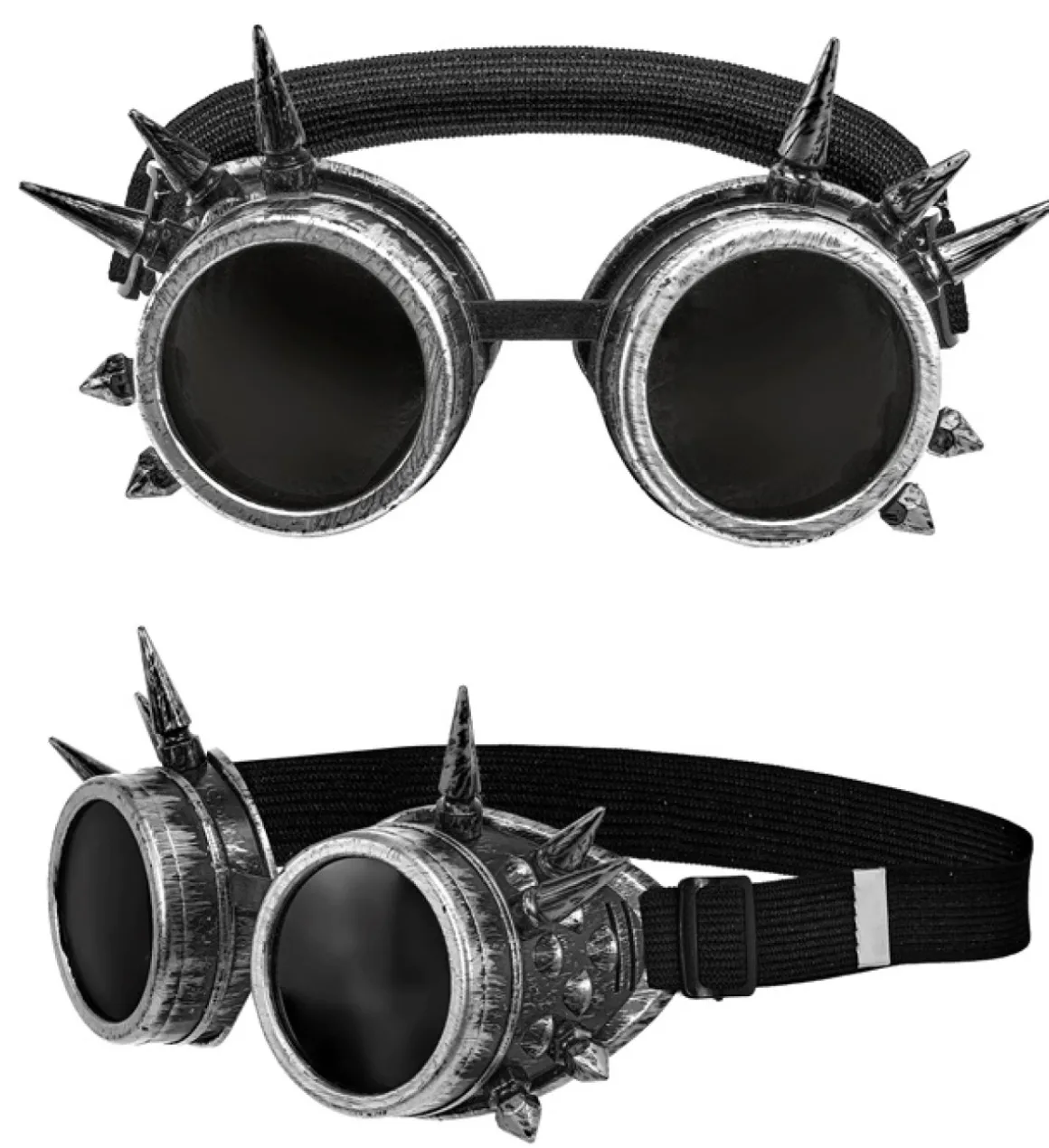 Steampunk Briller Sølv