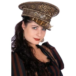 Steampunk Kaptajnhat Guld