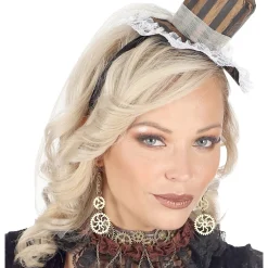 Steampunk Tandhjul Øreringe Kobber