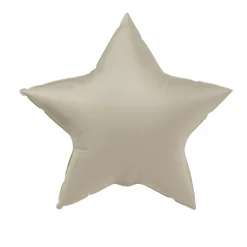 Stjerne Folieballon Creamy Latte
