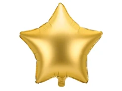 Stjerne Folieballon Mat Guld