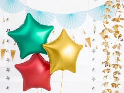Stjerne Folieballon Mat Guld