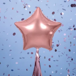 Stjerne Folieballon Rosaguld