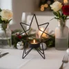 Stjerne Metal Fyrfadsstage