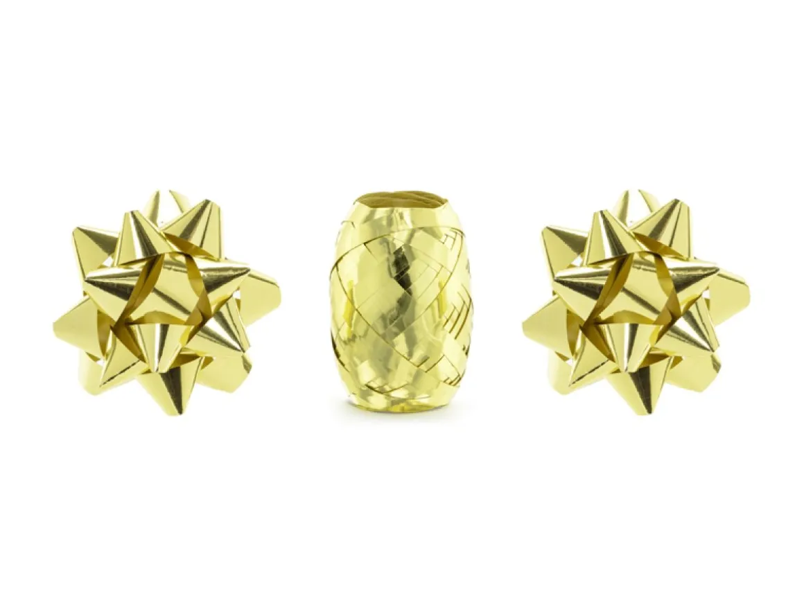 Stjerne Og Gavebånd Guld