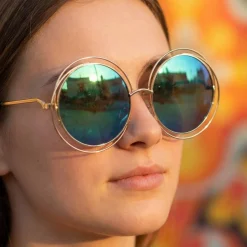 Store Hippie Festivalsbriller Blå