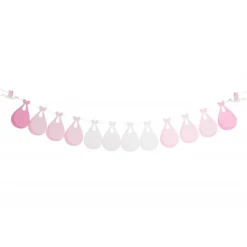 Stork Babyshower Guirlande Lyserød