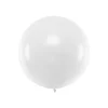 Stor Rund Ballon Hvid