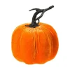 Stort Velour Græskar Orange